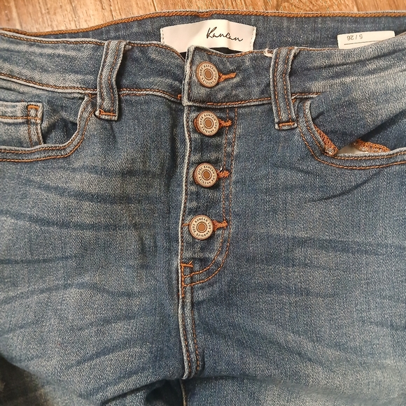 Kancan Size 5/26 Light Blue High-Rise Skinny Jeans - Women - Picture 5 of 6